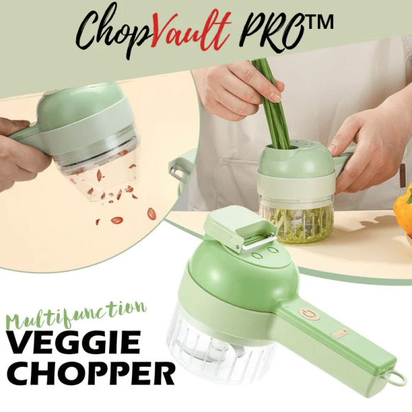 ChopVault Pro™ | Multifunctional 4 In 1 Wireless Electric Vegetables Cutter